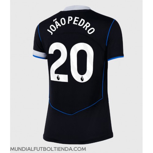 Camiseta Chelsea Joao Pedro #20 Tercera Equipación Replica 2025-26 para mujer mangas cortas Camiseta Chelsea Joao Pedro #20 Tercera Equipación Replica 2025-26 para mujer mangas cortas